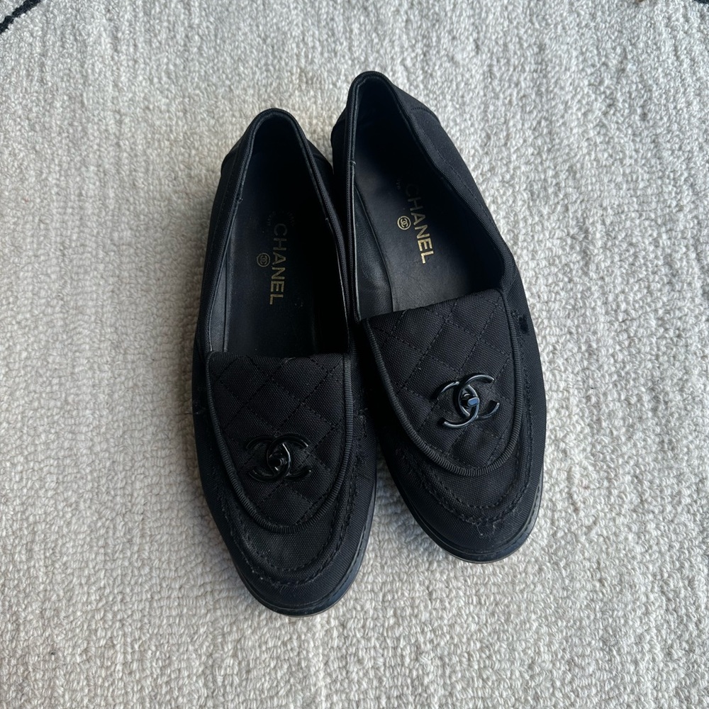 Chanel Black Loafers